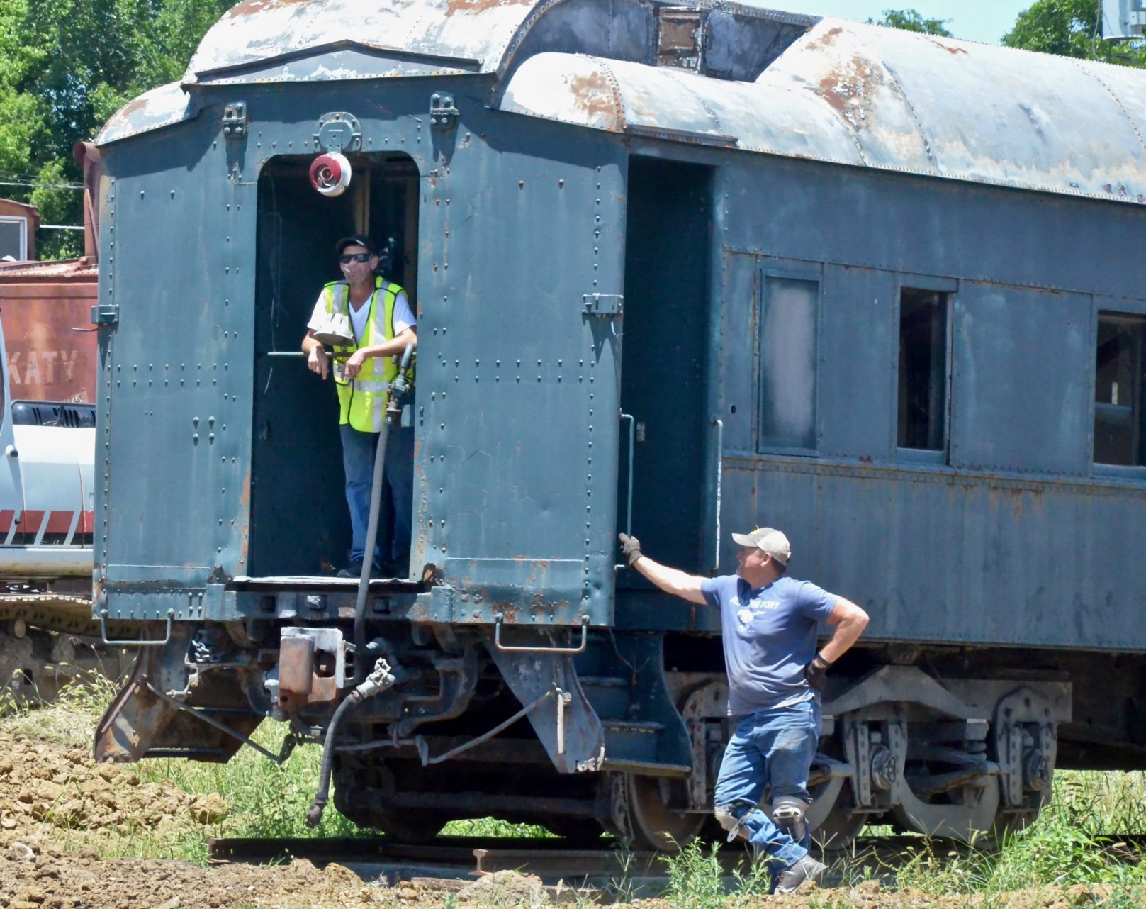Train depot moved to new home